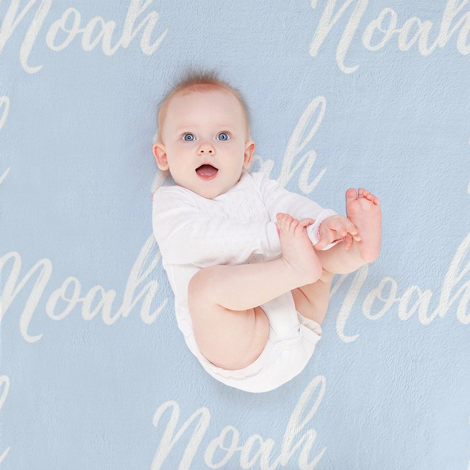 Personalized Color Blanket Blue Collection - Small