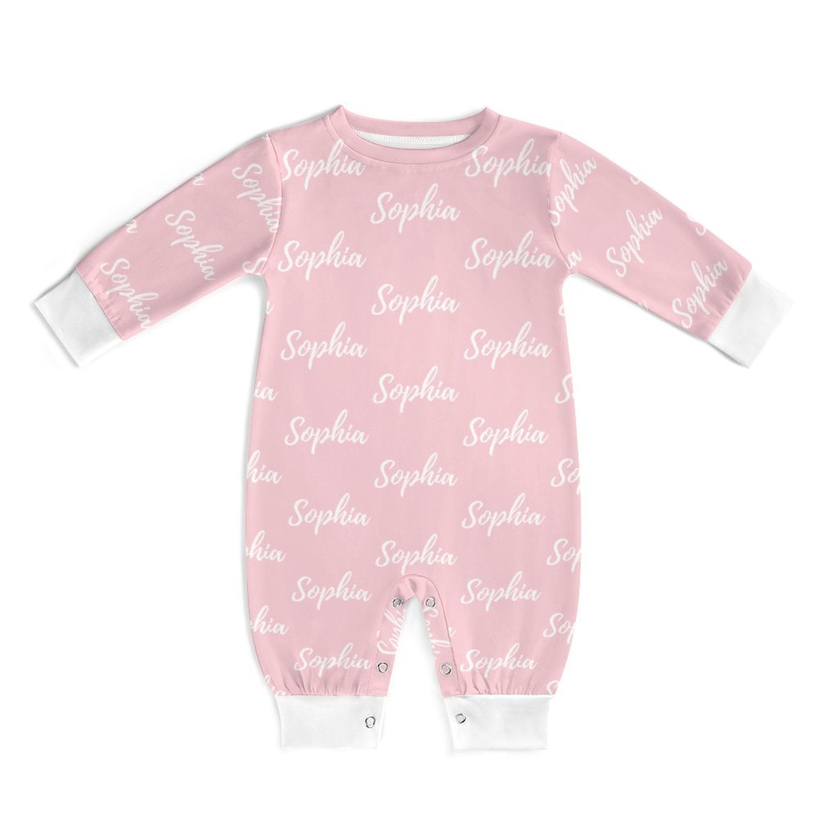 Personalized Baby Romper with Name – Pink Collection