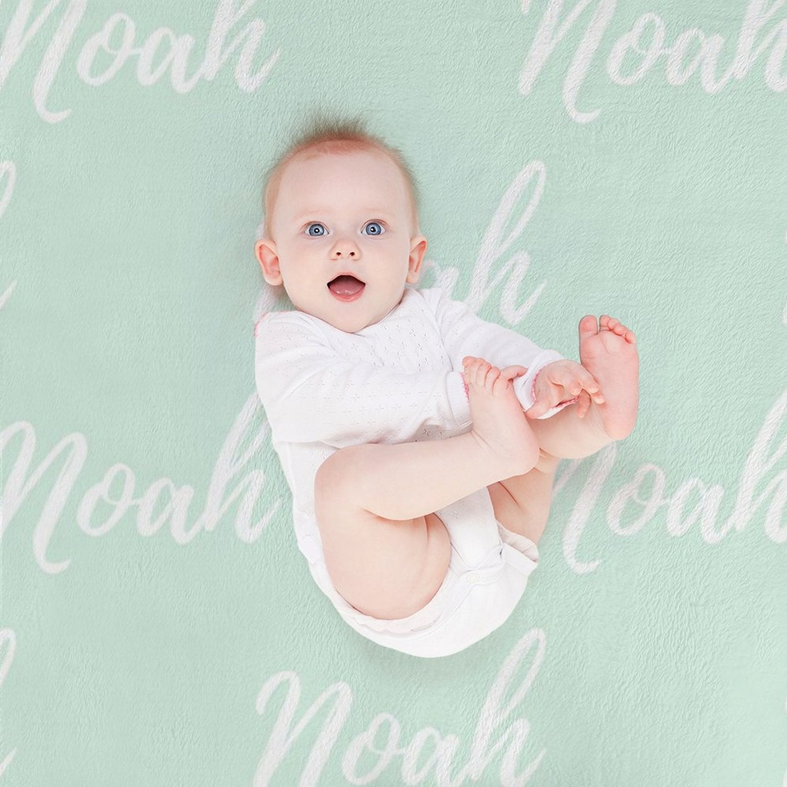 Personalized Color Blanket Green Collection - Small