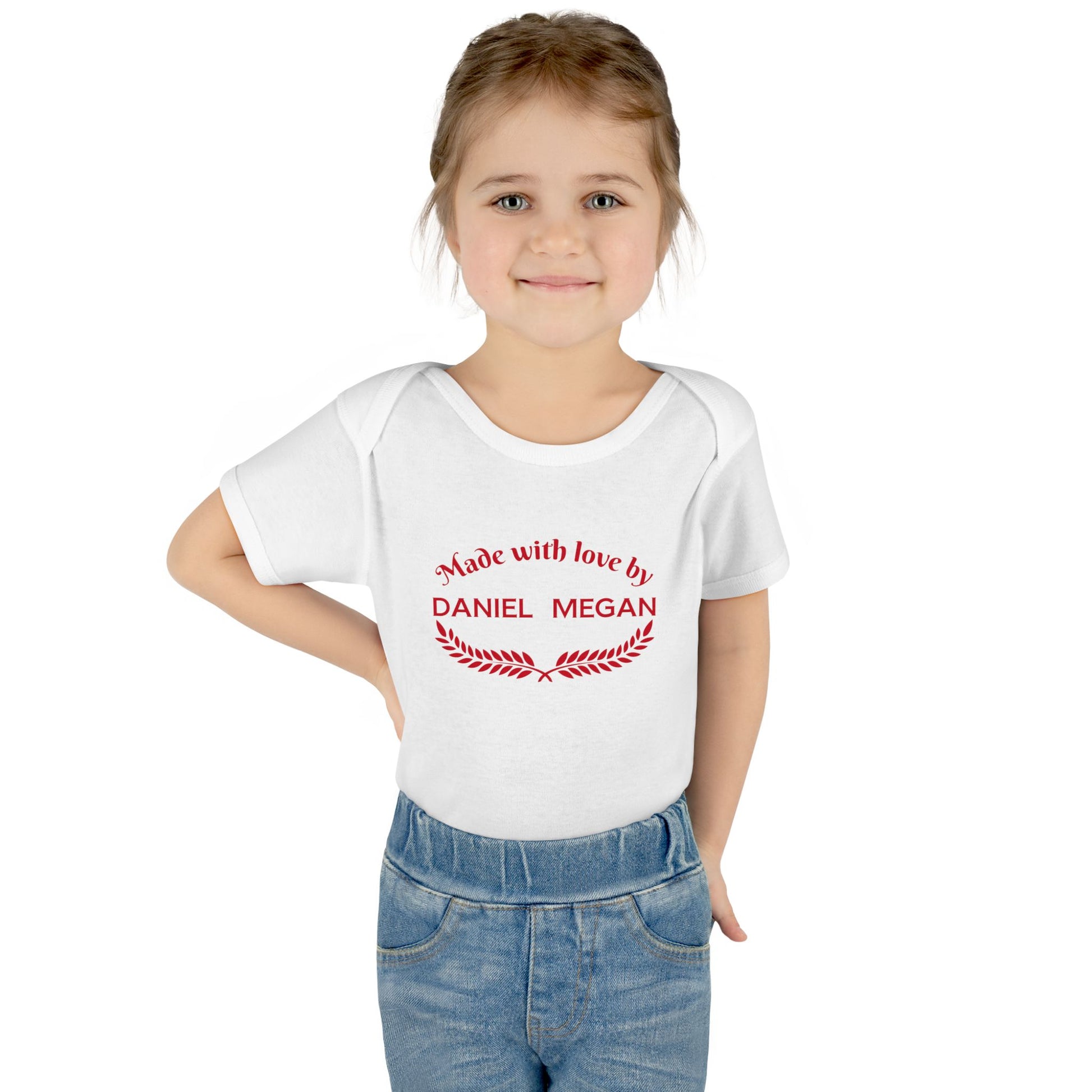 Personalized Baby Bodysuit – Made with Love by Mom & Dad