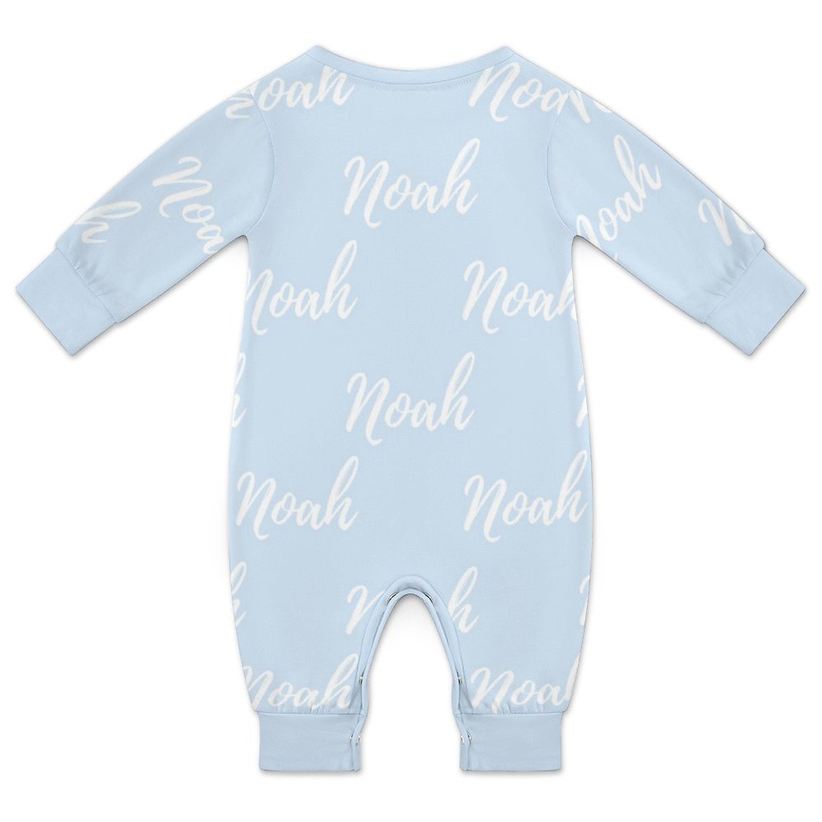 Personalized Baby Romper with Name – Blue Collection