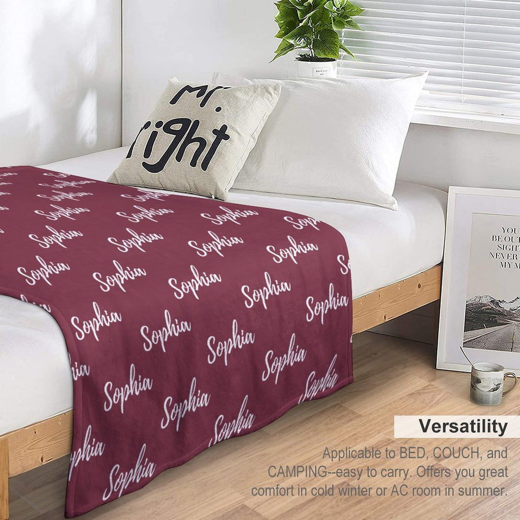 Personalized Color Blanket Pink Collection - Small