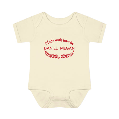 Personalized Baby Bodysuit – Made with Love by Mom & Dad