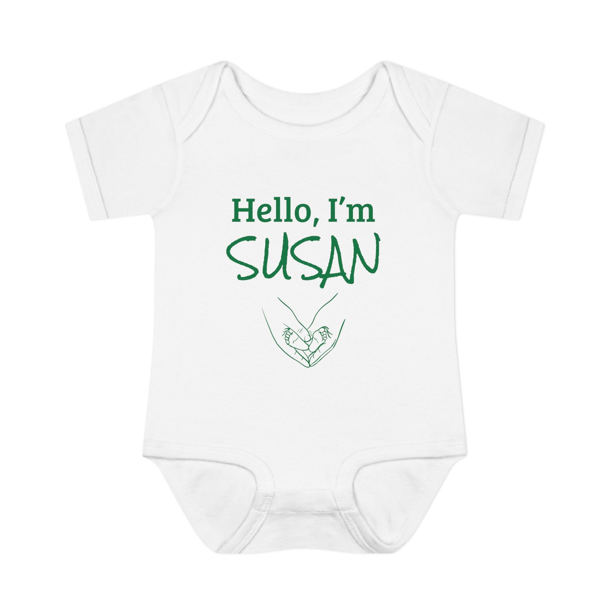Personalized Baby Bodysuit – Hello, I'm