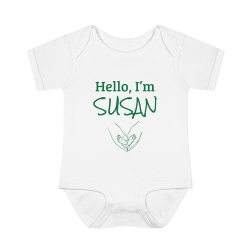 Personalized Baby Bodysuit – Hello, I'm