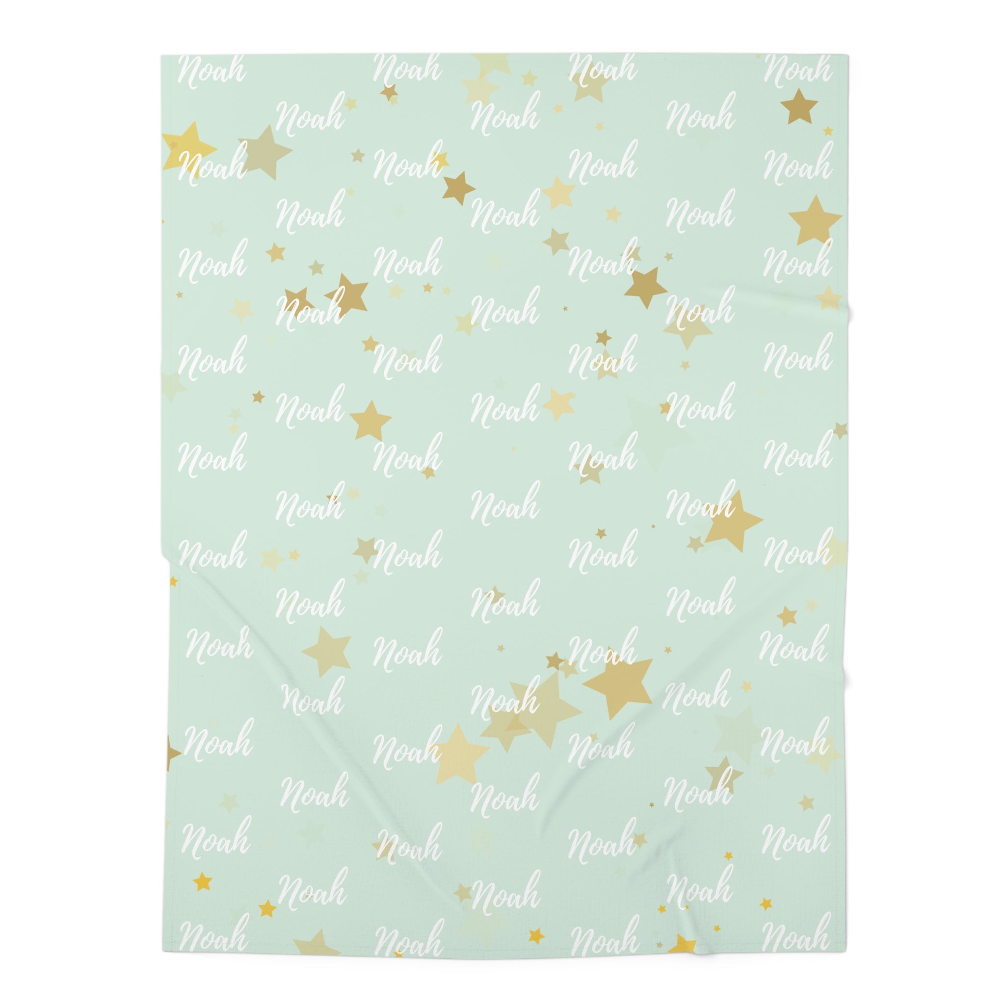 Personalized Baby Swaddle Blanket – Sage Green Collection