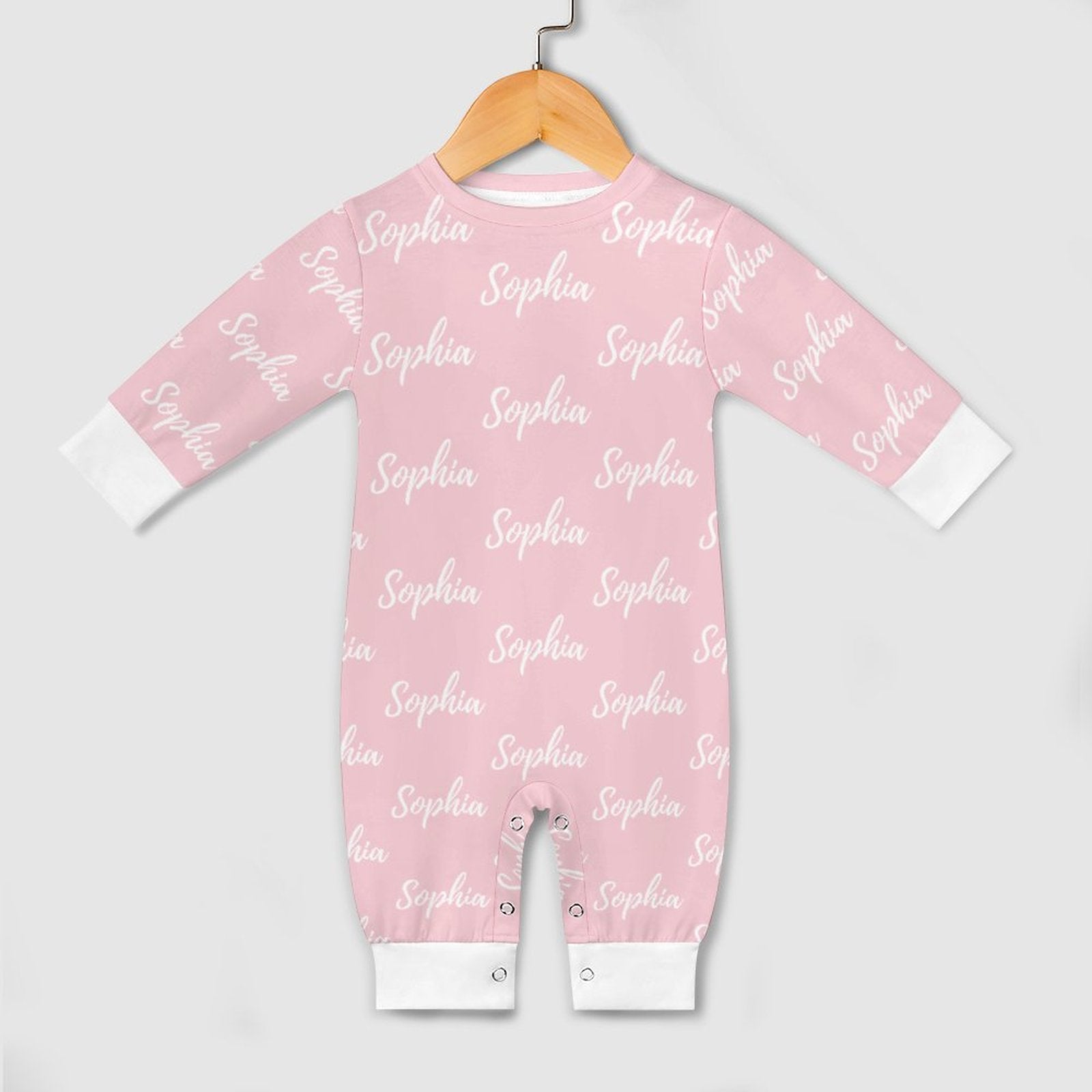 Personalized Baby Romper with Name – Pink Collection