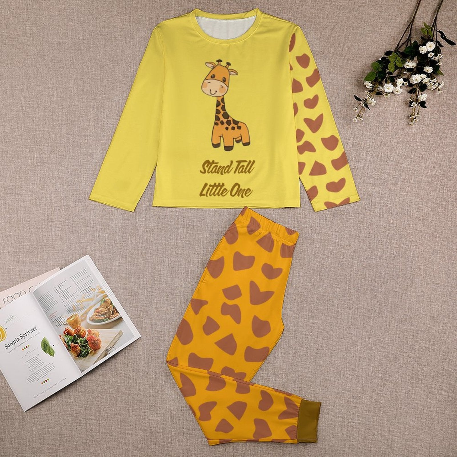 Stand Tall – Giraffe Pajama Set for Kids