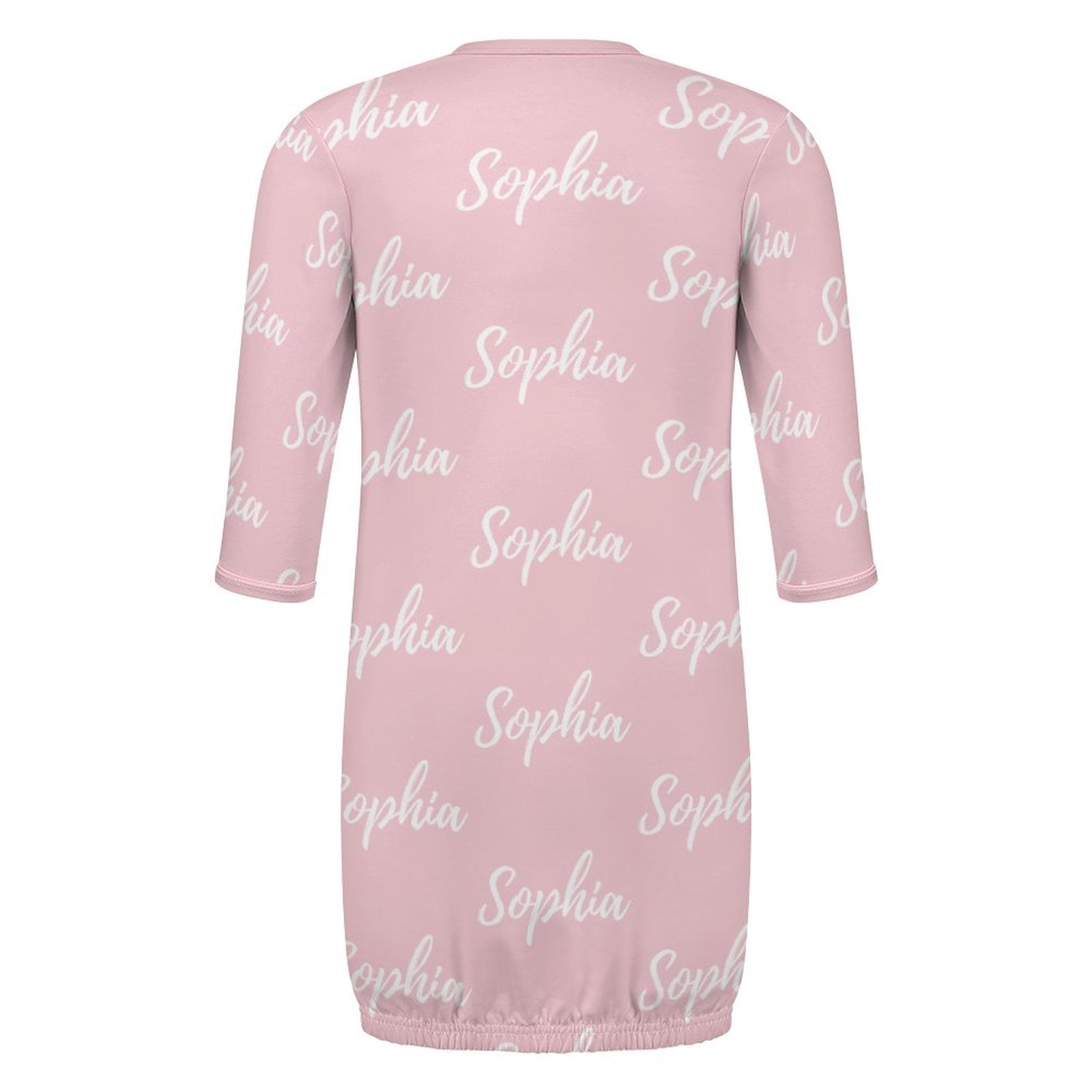 Personalized Baby Sleeper Gown With Name – Pink Collection