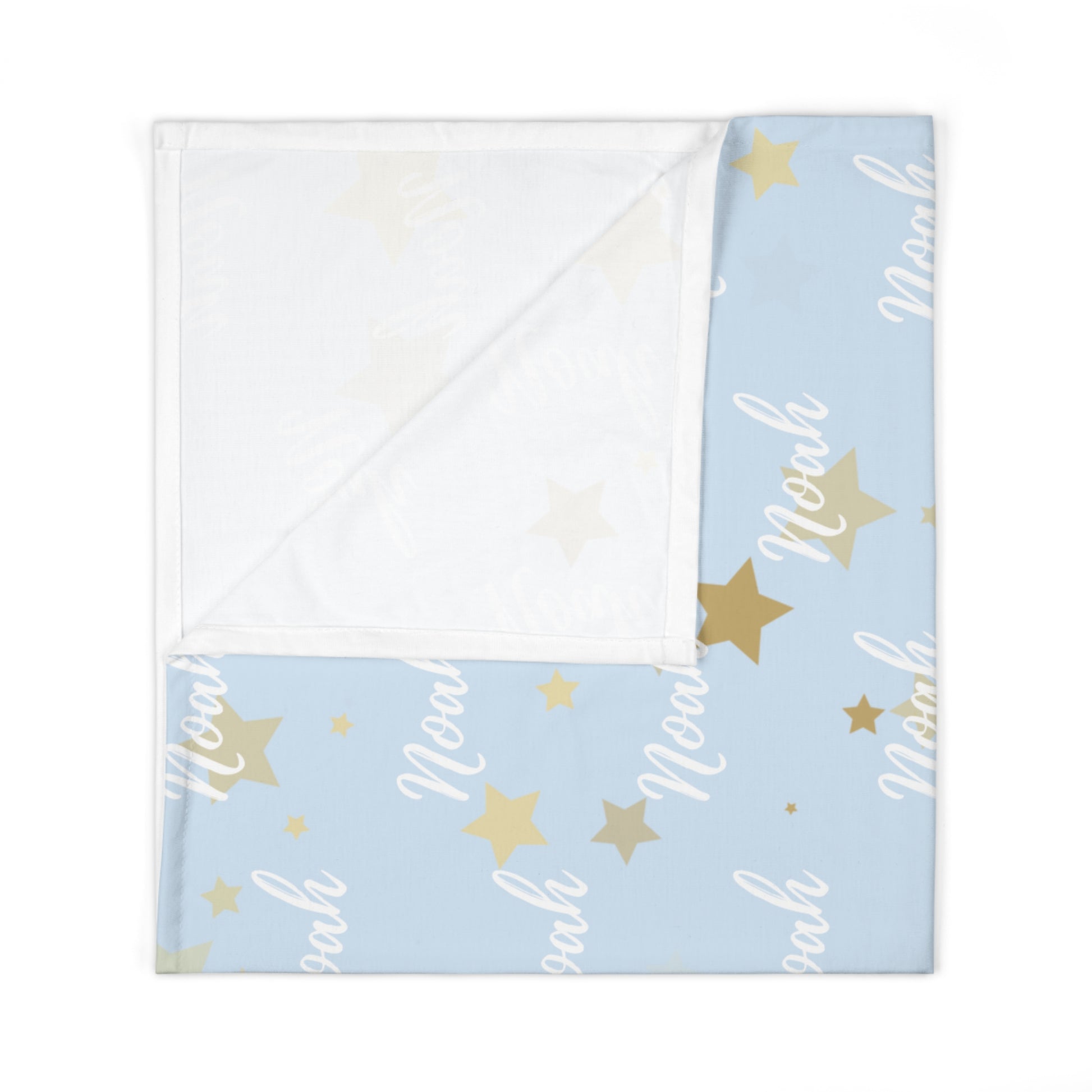 Personalized Baby Swaddle Blanket – Sky Blue Collection
