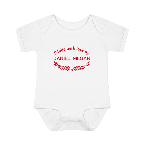 Personalized Baby Bodysuit – Made with Love by Mom & Dad