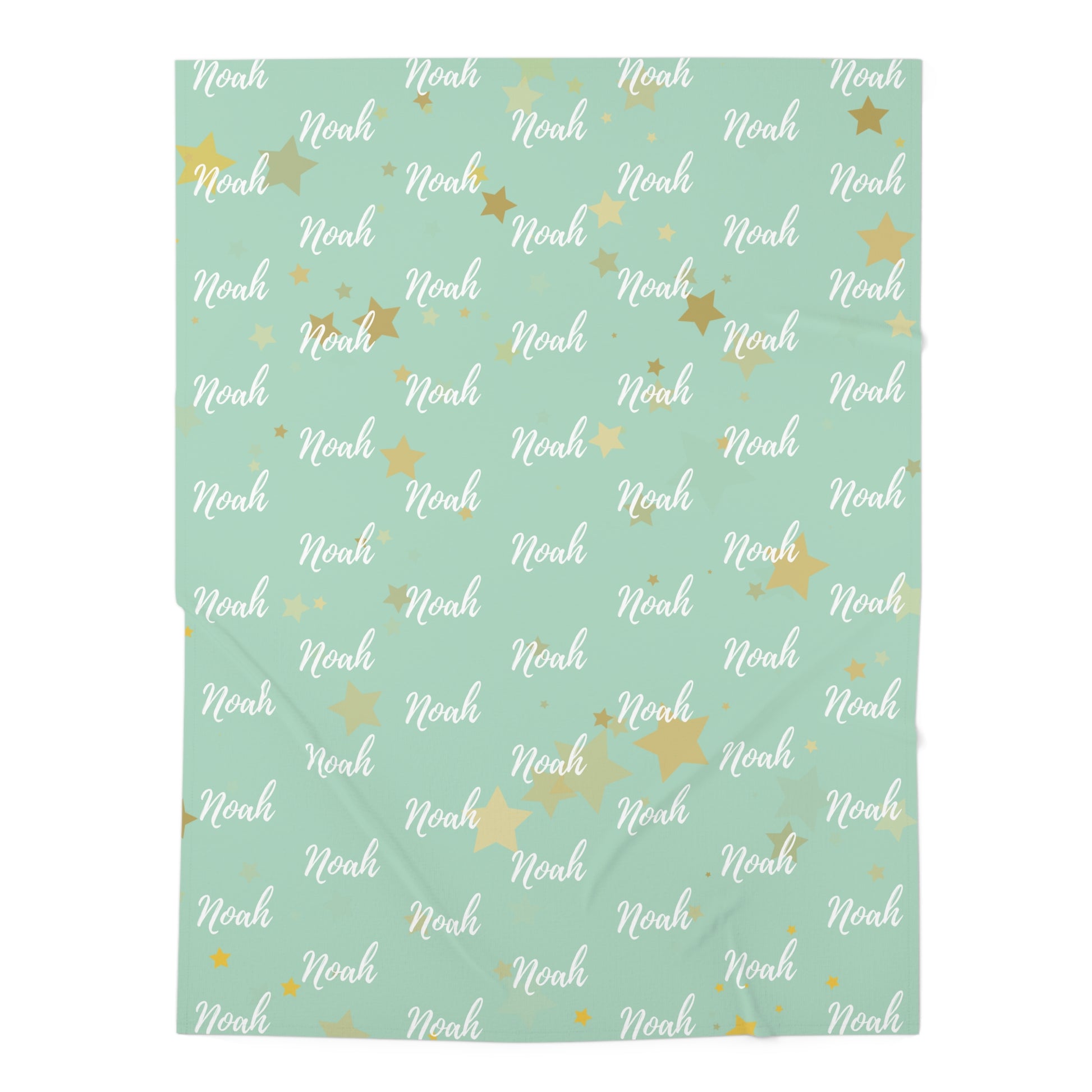 Personalized Baby Swaddle Blanket – Sage Green Collection