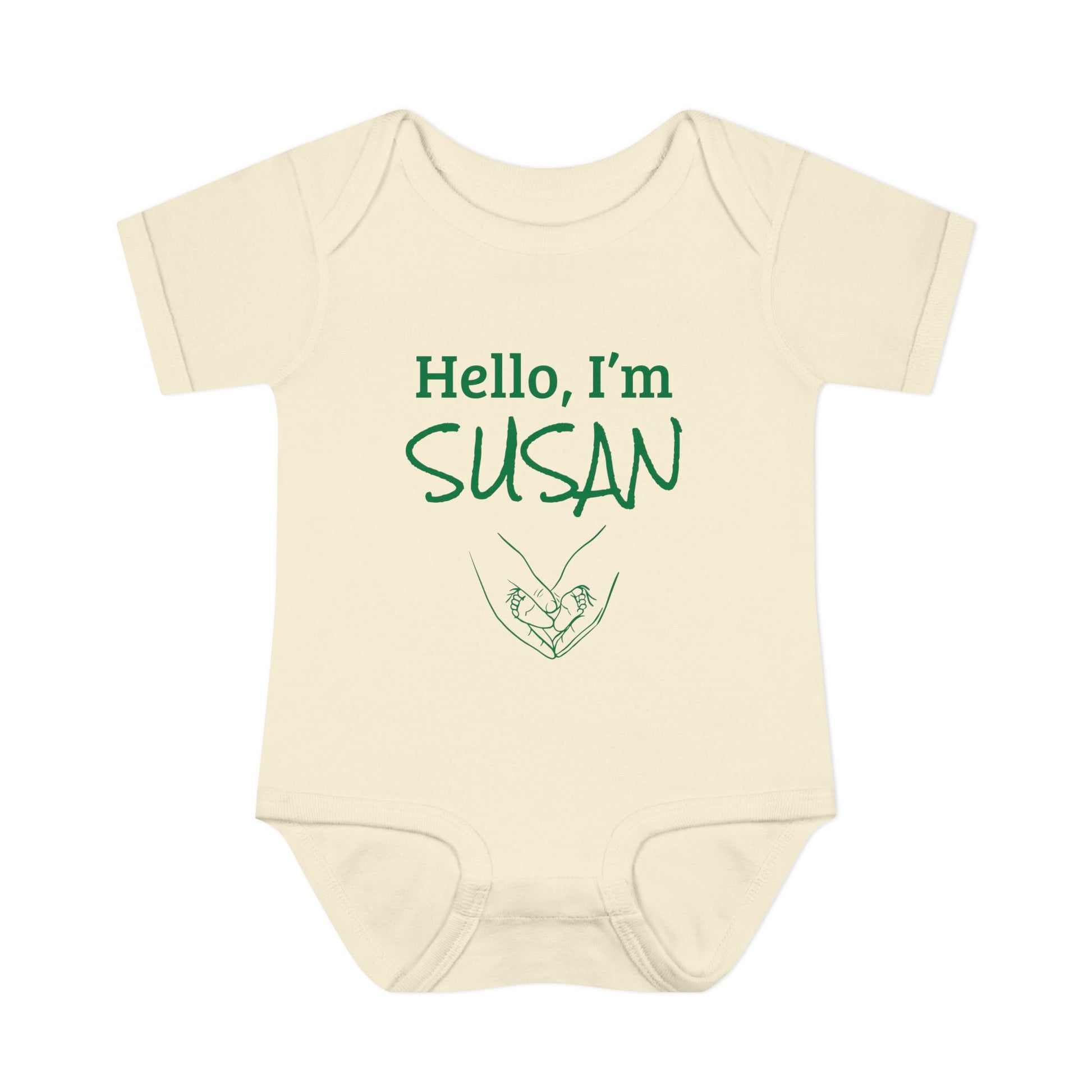 Personalized Baby Bodysuit – Hello, I'm