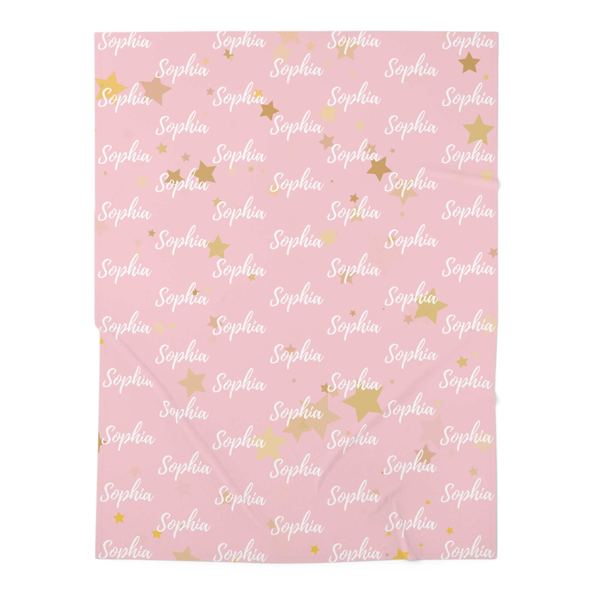 Personalized Baby Swaddle Blanket – Blush Pink Collection