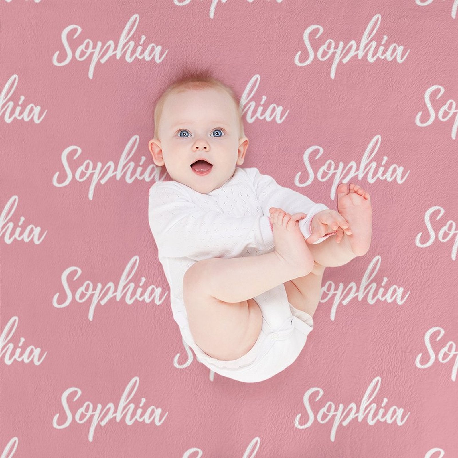 Personalized Color Blanket Pink Collection - Small