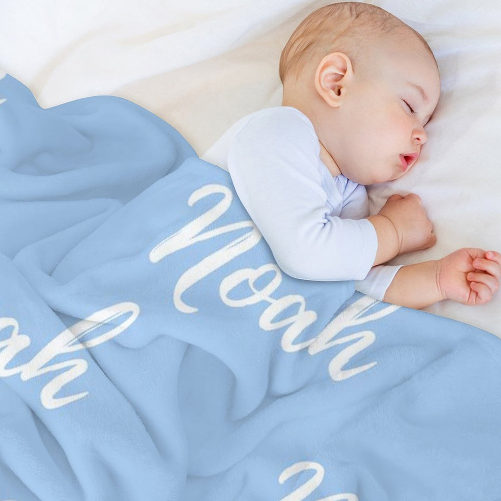 Personalized Color Blanket Blue Collection - Small