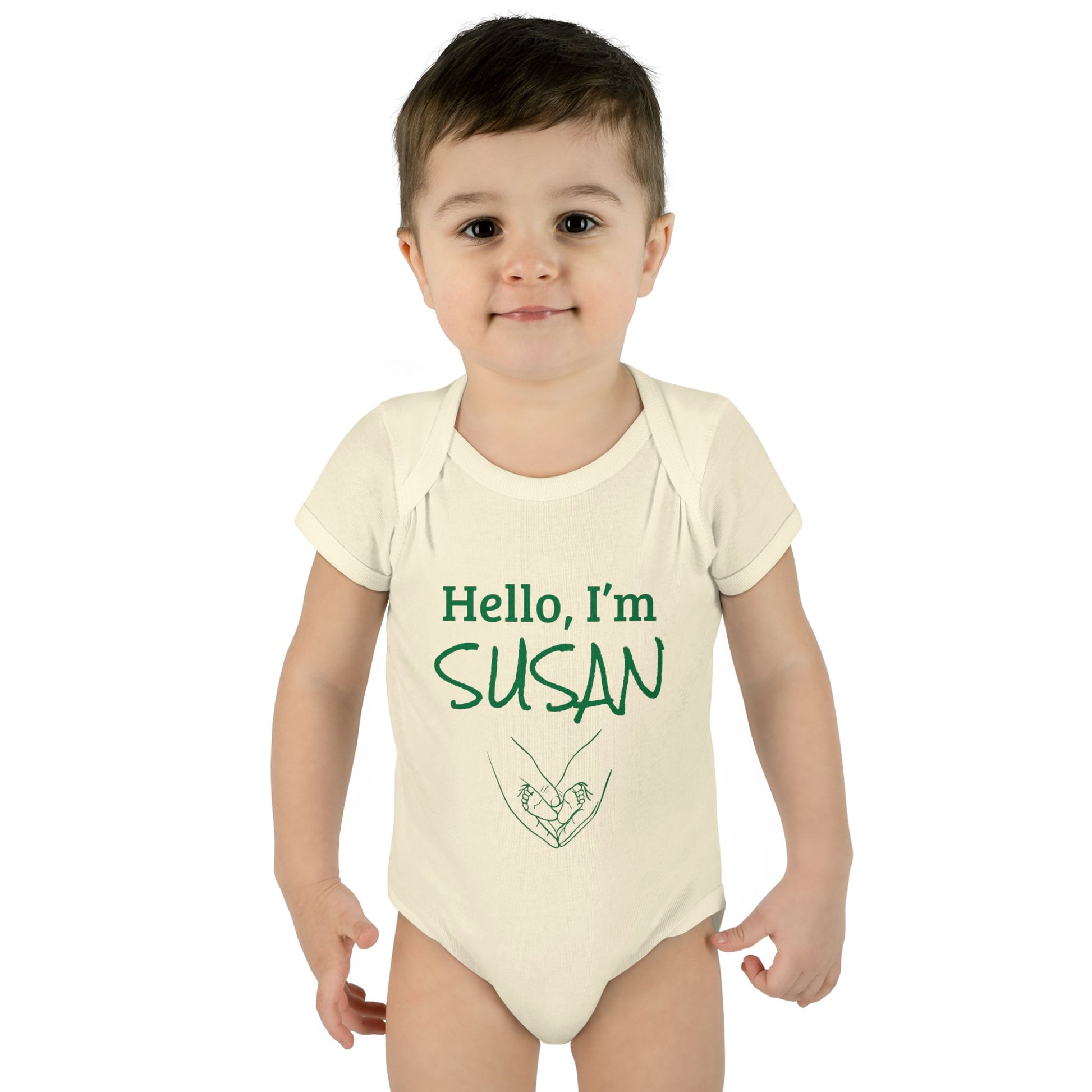 Personalized Baby Bodysuit – Hello, I'm