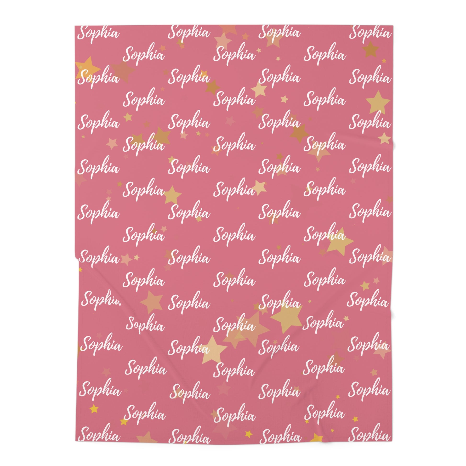 Personalized Baby Swaddle Blanket – Blush Pink Collection