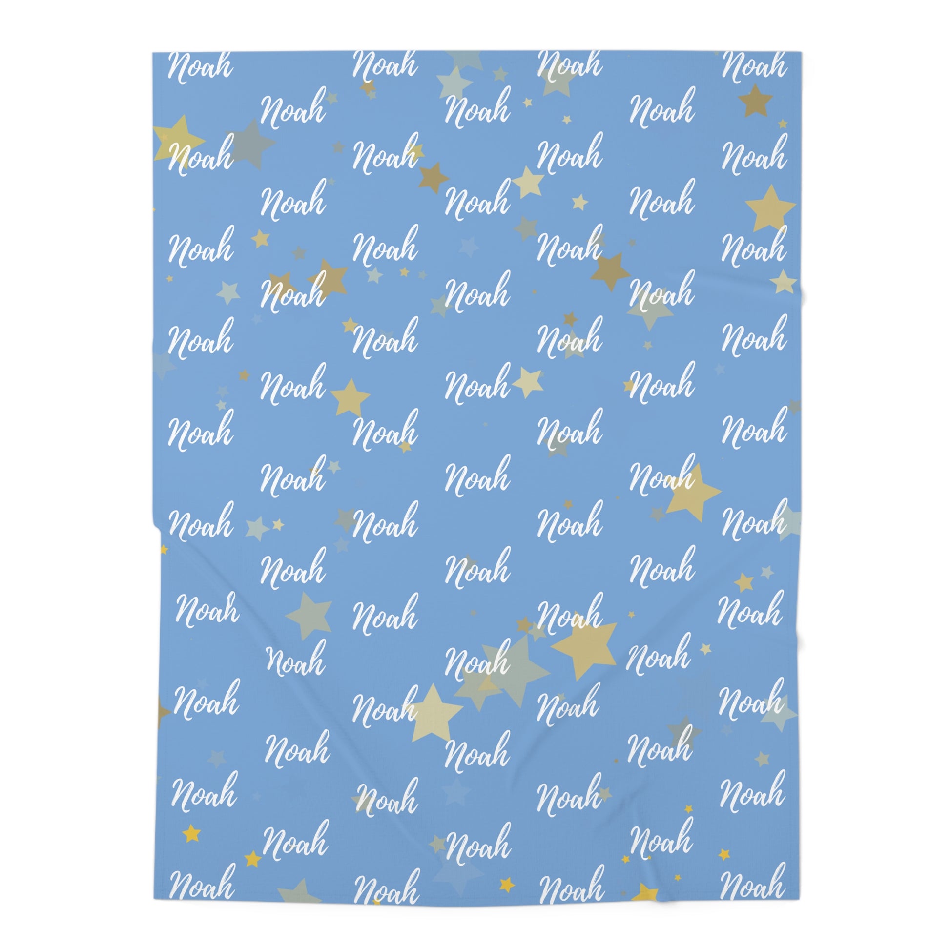 Personalized Baby Swaddle Blanket – Sky Blue Collection