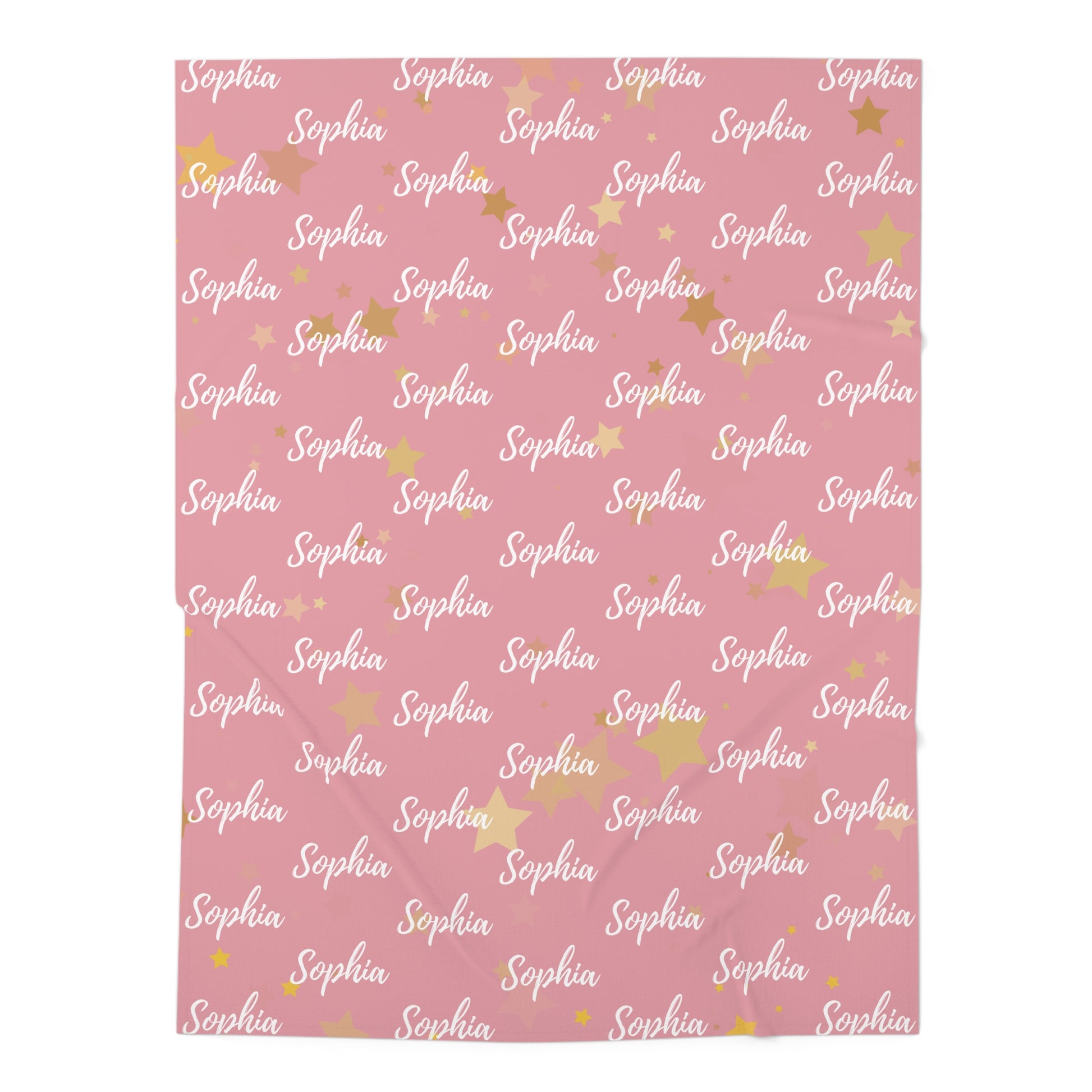 Personalized Baby Swaddle Blanket – Blush Pink Collection