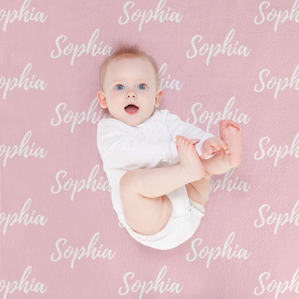 Personalized Color Blanket Pink Collection - Small