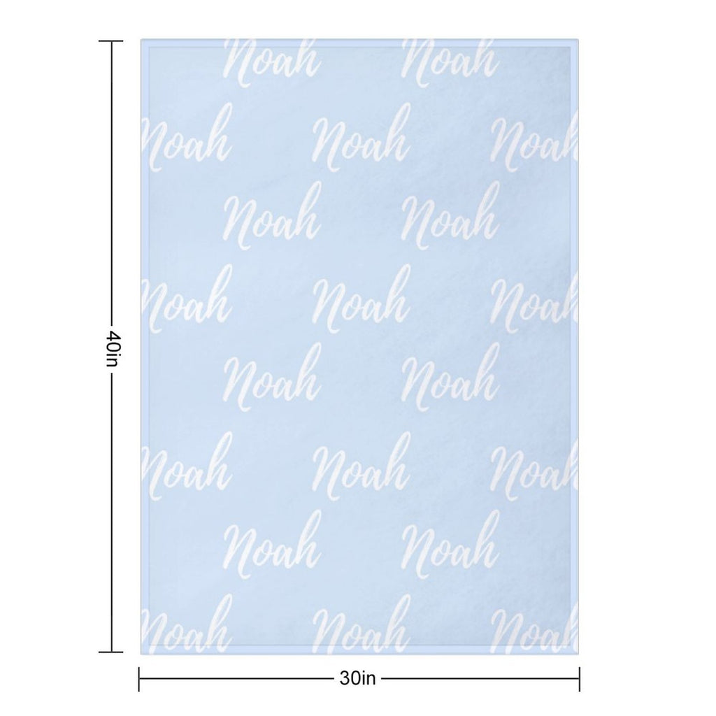 Personalized Color Blanket Blue Collection - Small