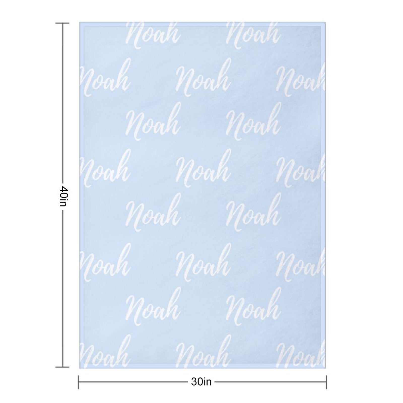Personalized Color Blanket Blue Collection - Small