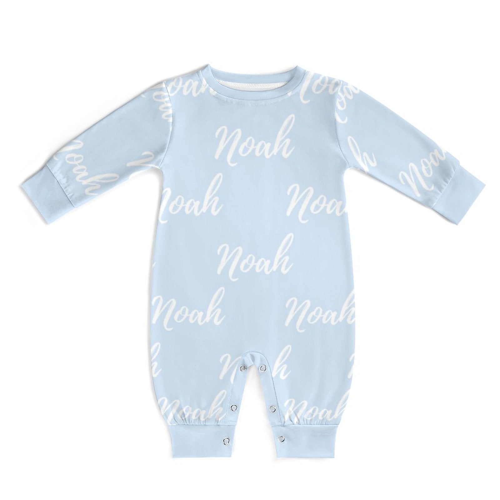 Personalized Baby Romper with Name – Blue Collection
