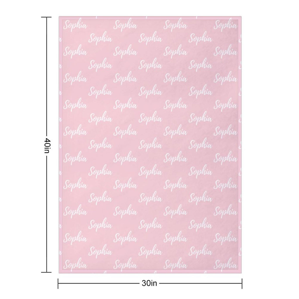 Personalized Color Blanket Pink Collection - Small