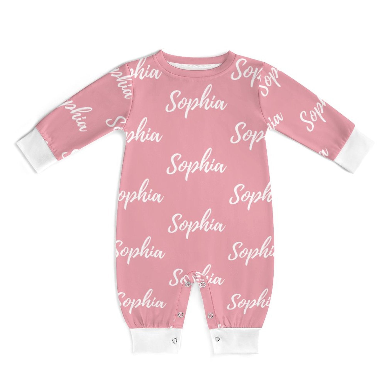 Personalized Baby Romper with Name – Pink Collection