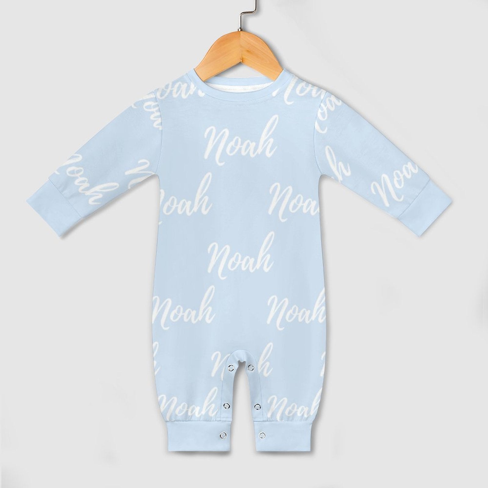 Personalized Baby Romper with Name – Blue Collection